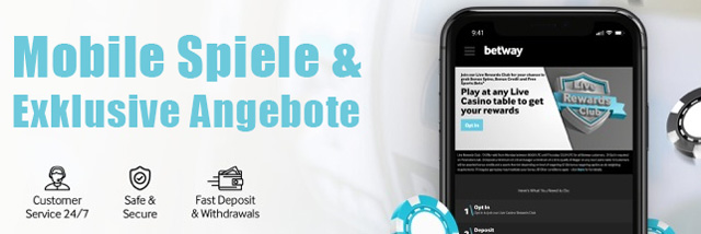 betway mobile exklusive Angebote