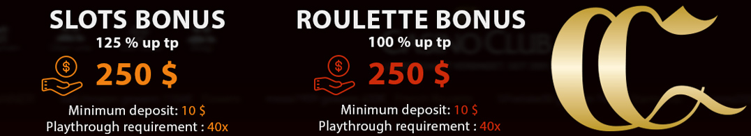 Casino Club bonus terms