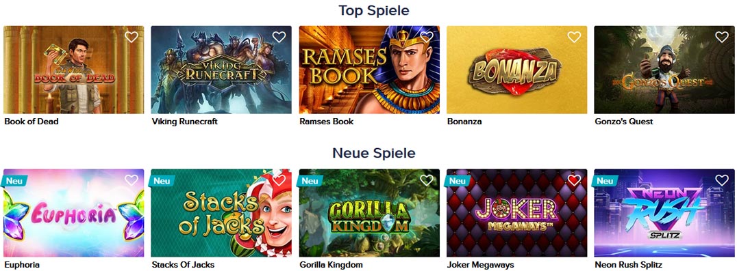 CasinoEuro Spiele