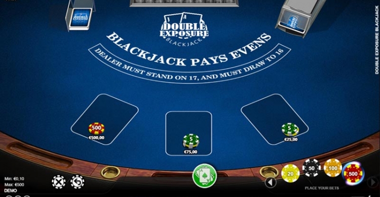 double exposure blackjack betting