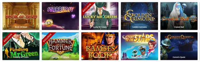 Mr Green Casino Games