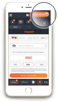 NetBet mobile deposit