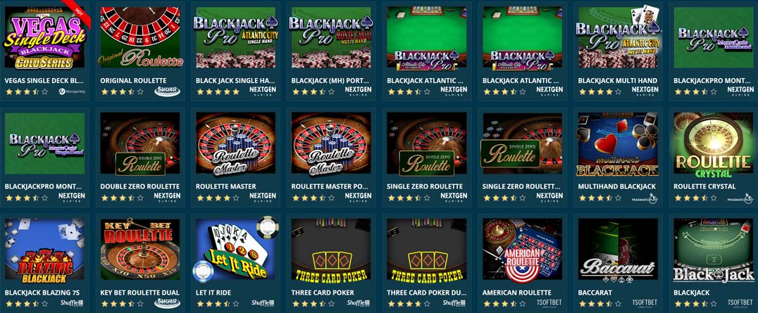 Platin Casino Classic Games