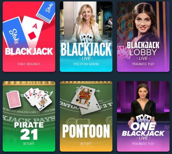 stake blackjack games