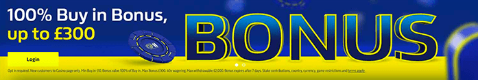 William Hill bonus banner