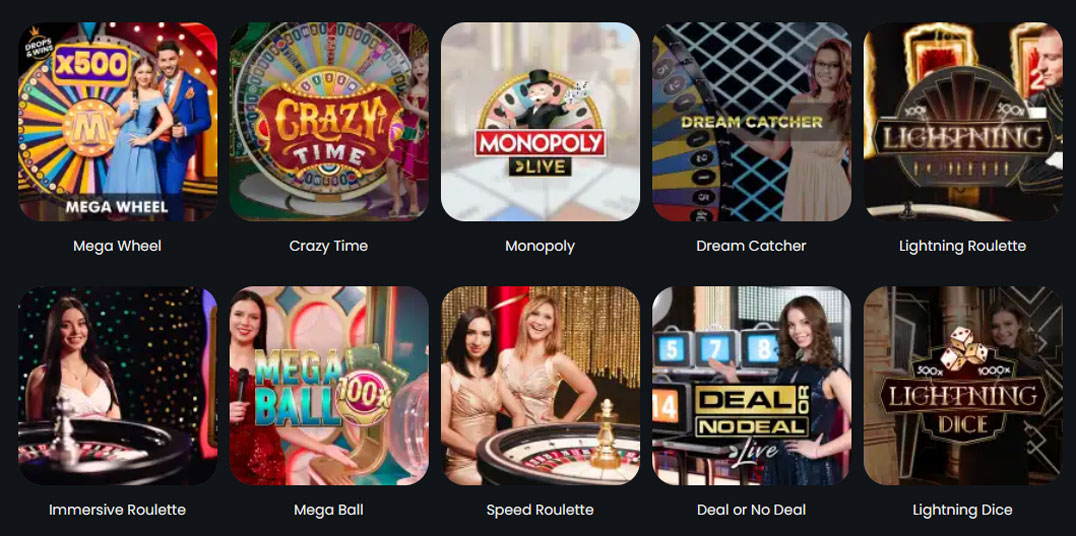 Winny Live Casino Games