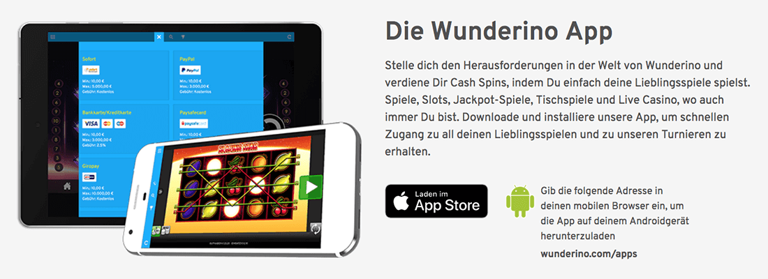 Wunderino App Banner